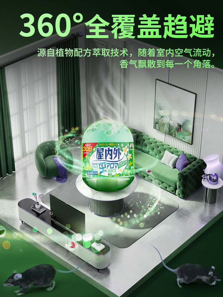 RAT REPELLENT ARTIFACT MINT OIL RAT REPELLENT STINKY PILL CAMPHOR RODENT ANTI-RODENT SPRAY AROMATHERAPY HOME INDOOR