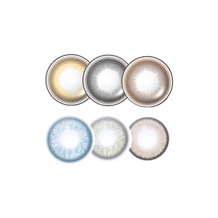 自然美美瞳瞳咖星奈日星黎月抛彩色隐形近视眼镜2片大直径女混血