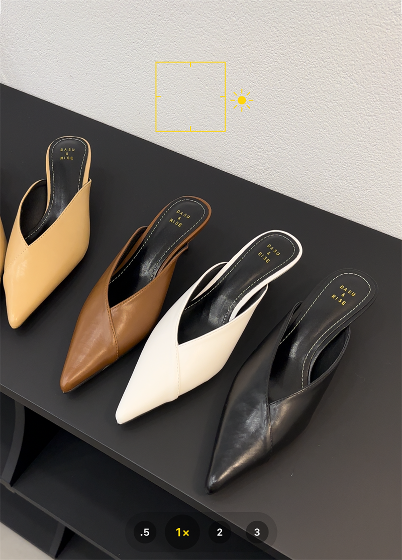 法式简约气质包头半拖鞋女鞋