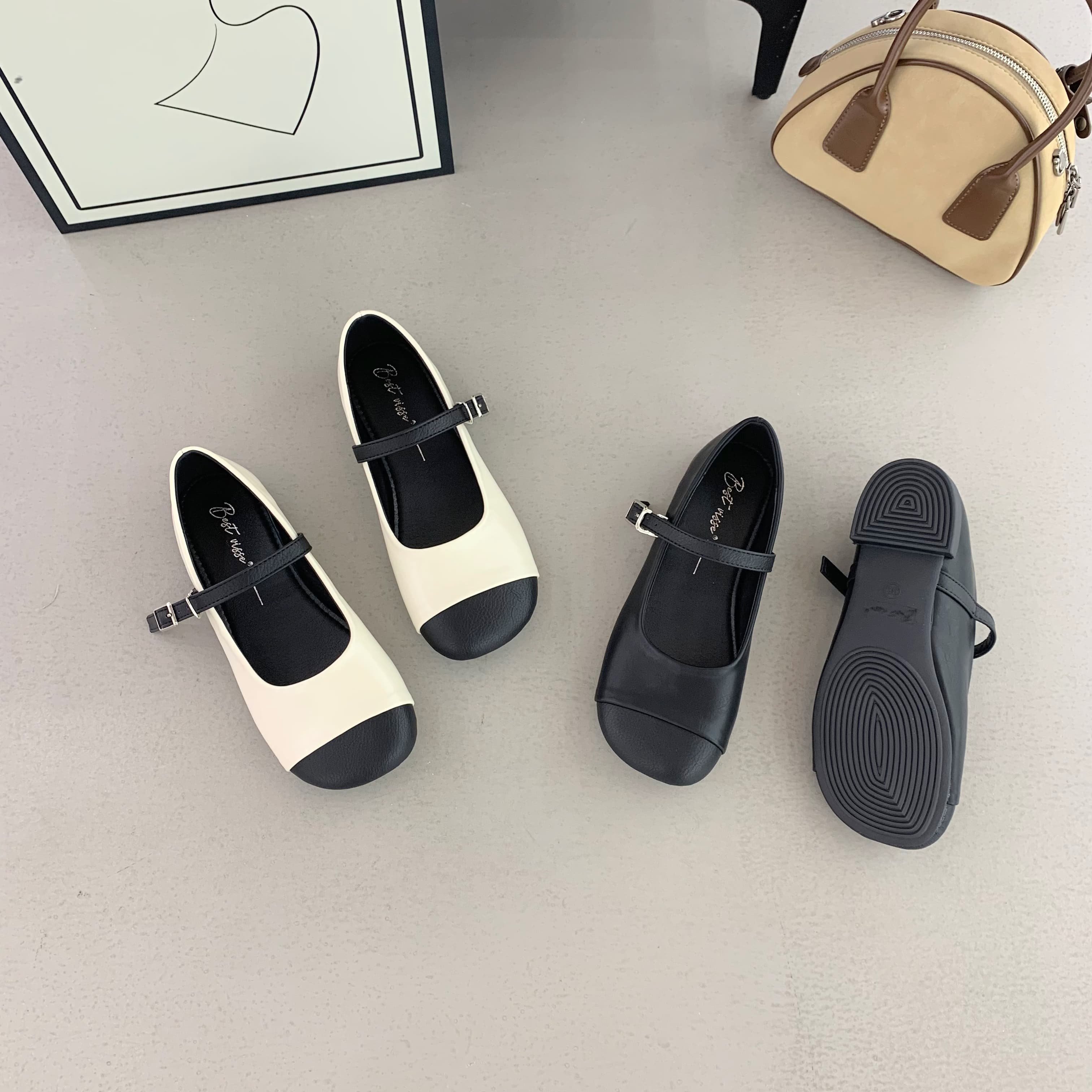 法式复古风一字扣带玛丽珍鞋女真皮鞋平底圆头百搭不累脚浅口单鞋,女鞋,浅口单鞋,淘宝优惠券,粉丝福利购,淘宝优惠卷
