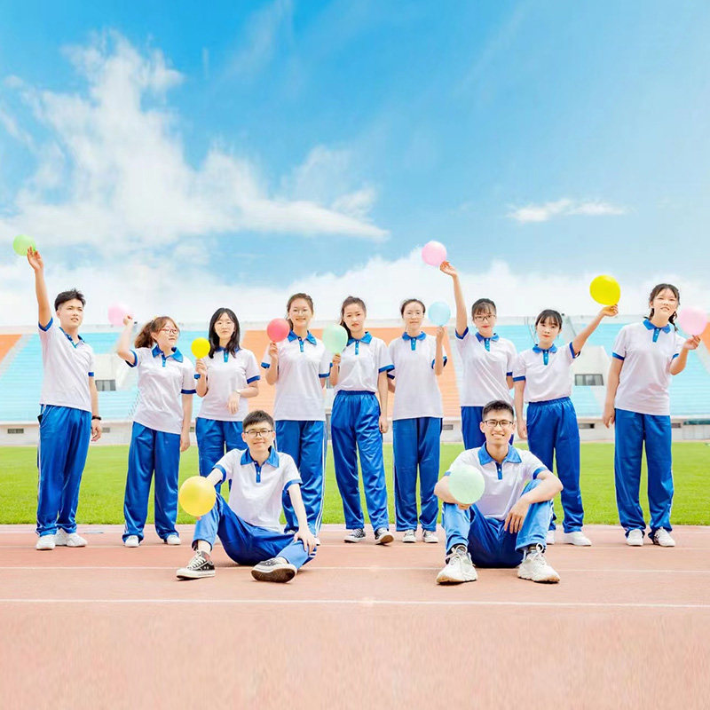 致青春2大学生校服套装出租 初高中生班服夏季全棉短袖租赁