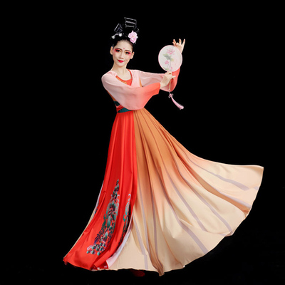 中国风红艳凝香同款古典舞蹈服