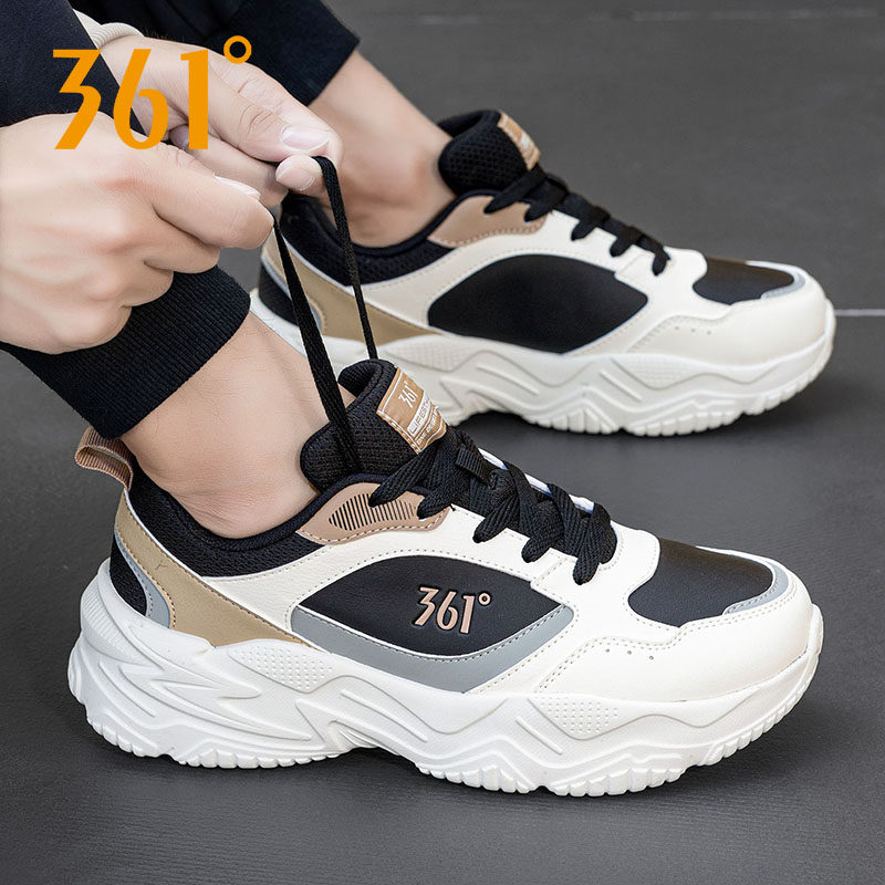 361男鞋2026秋冬新款皮面防水通用厚底增高复古正品小众休闲运动