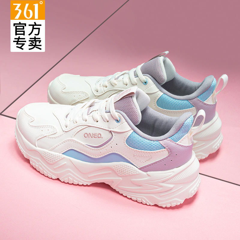 361°皮面防水女子休闲鞋