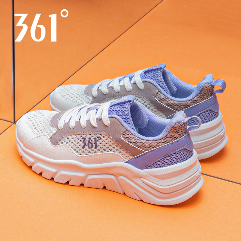 361°女子系带休闲鞋官方正品