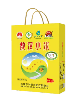敖汉小米集团监制5斤装礼盒