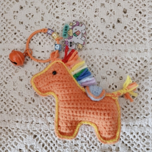 成品手工钩织小马挂件小装饰包挂马年大吉新年礼物汽车挂件可定制