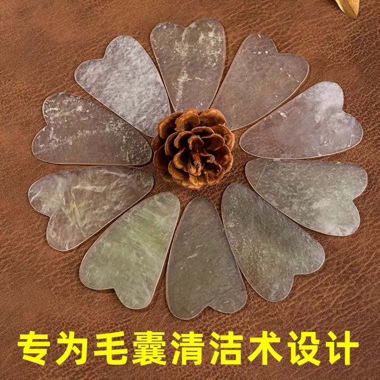 玉石毛囊清洁面部刮痧超薄美容院