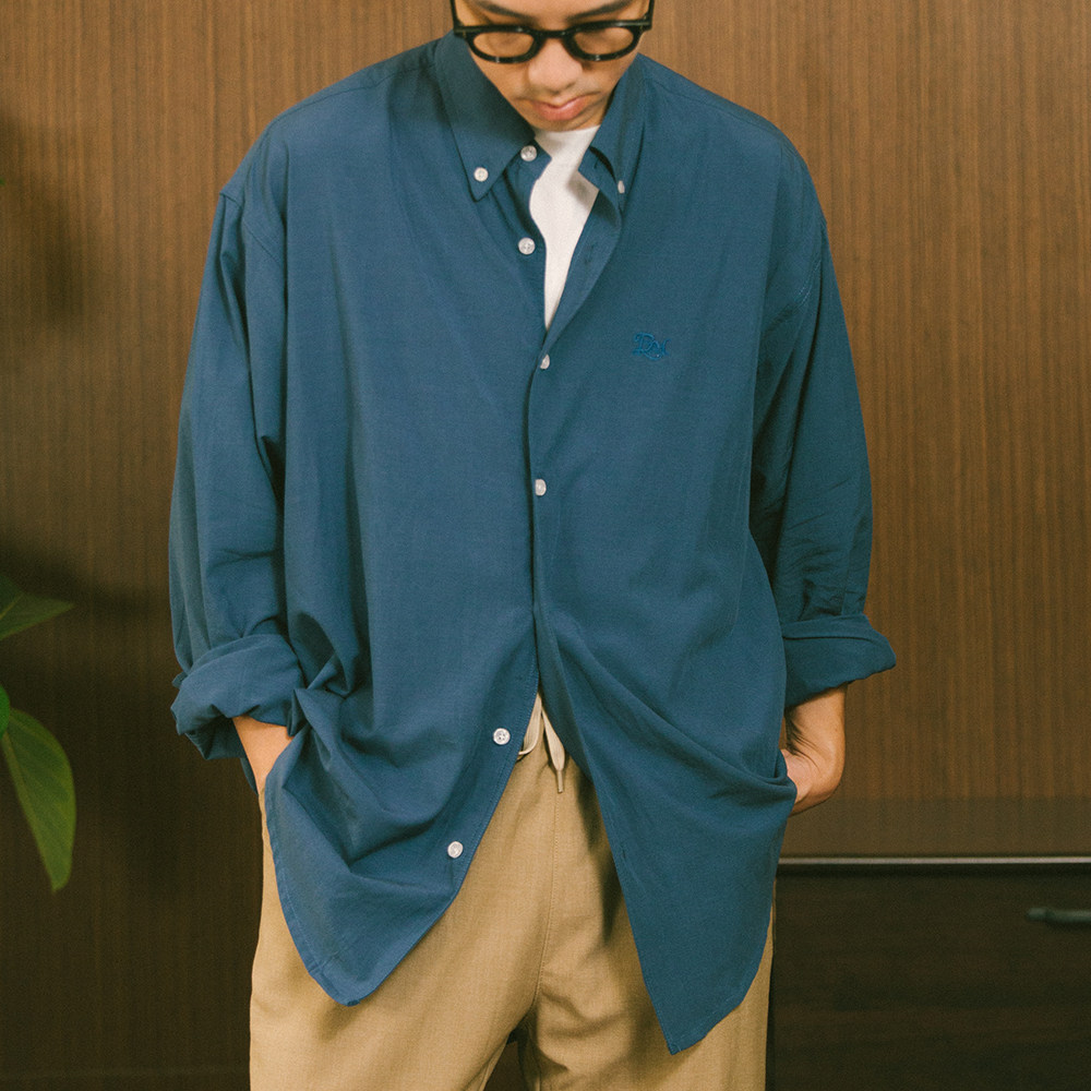 DAKYAM轻织休闲造型长袖衬衫
