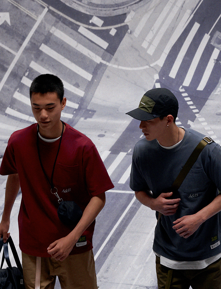 anb2021春夏/anb基础口袋灰蓝色