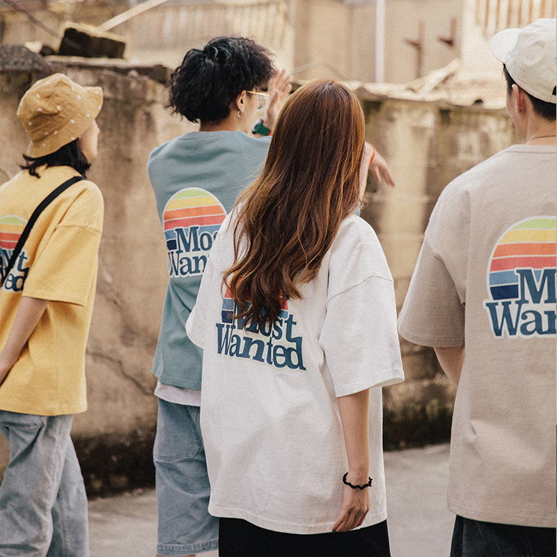 mostwantedlab硬骨头男生印花t恤