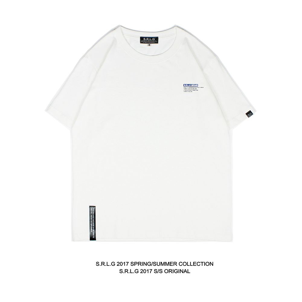 S.R.L.G 17SS LETTER PRINTING Ô´´°Ù´îÇéÂÂÈ«ÃÞÔ²Áì¶ÌÐäTEEºÚ°×
