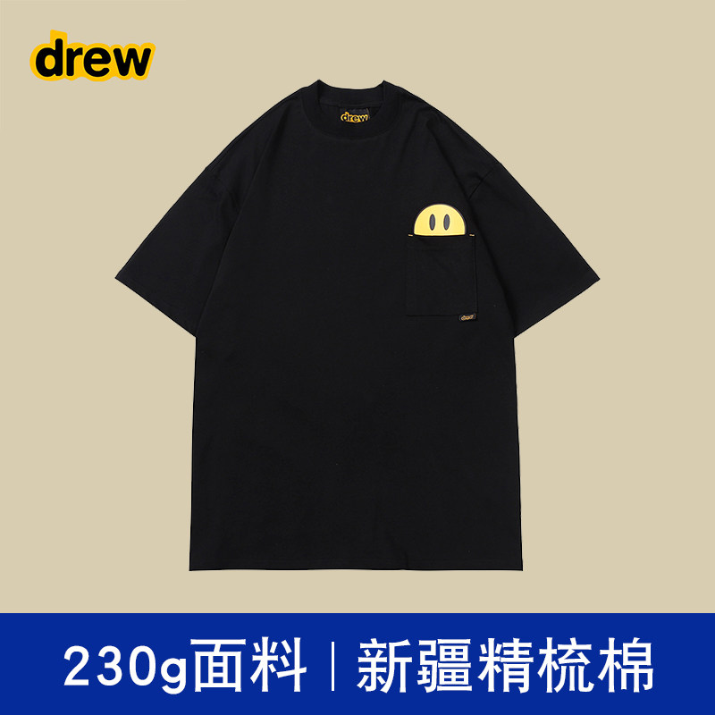 drew短袖字母欧美式情侣潮牌礼服/晚装