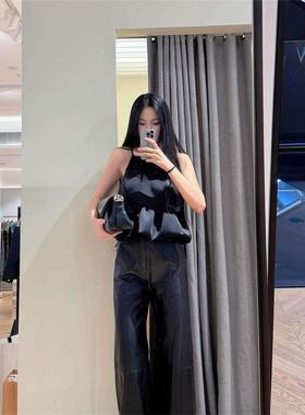 CI代购S家26春夏公主风大蝴蝶结露背荷叶边背心吊带SFPTO00854