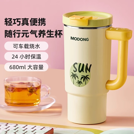 2025新款电热水杯烧水壶旅行便携式小型出差宿舍办公室车载烧水杯