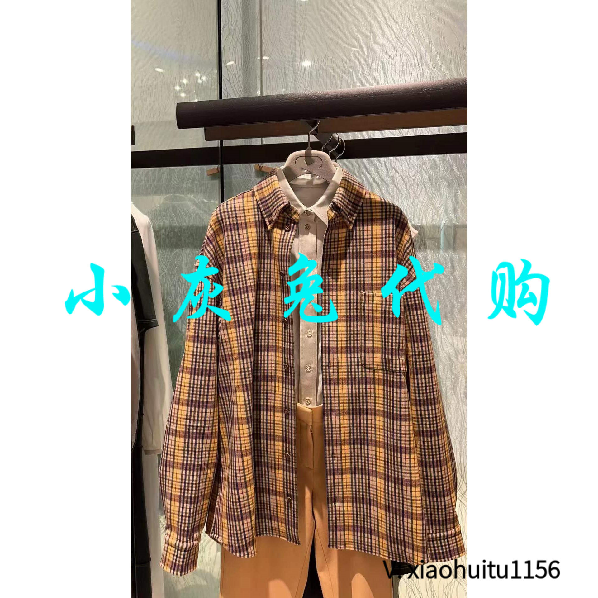 小灰兔正品代购复古长袖衬衫