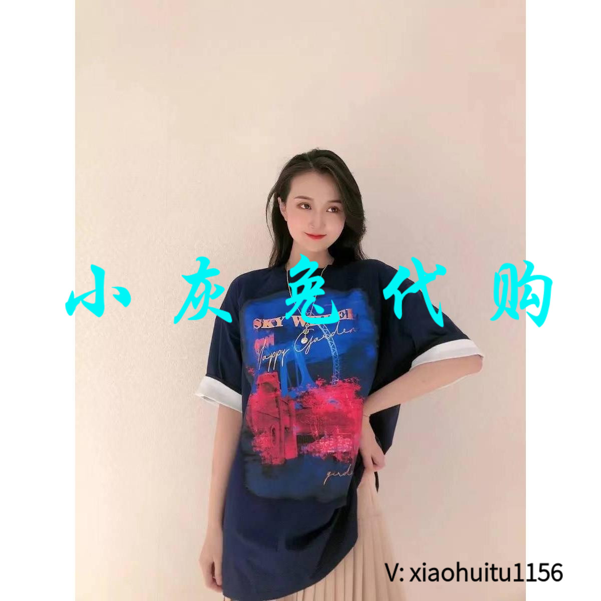 小灰兔正品代购印花短袖T恤