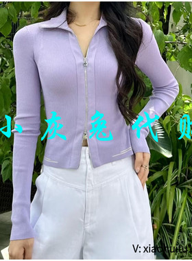 小灰兔专柜正品代购2025秋新款立领拉链开衫1499233-1T34554-003