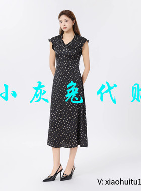 小灰兔专柜正品代购2025夏季新款短袖连衣裙显瘦女550009-2073011