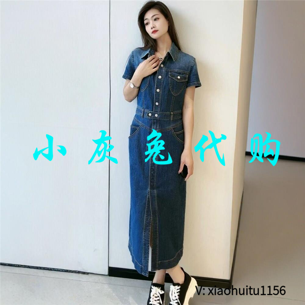 小灰兔专柜正品代购牛仔连衣裙