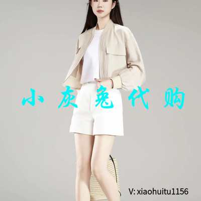 小灰兔专柜正品代购2026夏季新款口袋休闲短外套女540014-1138473