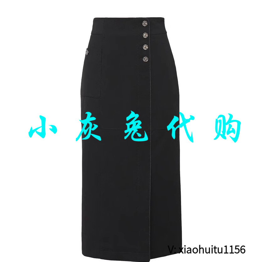 小灰兔专柜正品代购2025秋冬款高腰简约半身裙1200374-330511-001