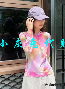 小灰兔专柜正品代购2025夏装网纱连帽T恤衫5300863-2A55165-001