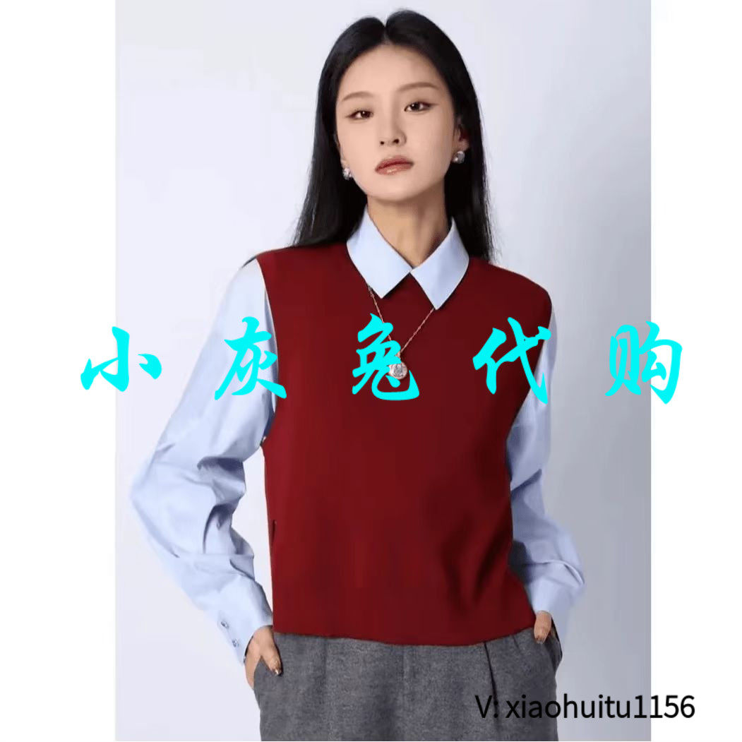 小灰兔专柜正品代购2026春背后开叉马甲1399701-4T19753-035