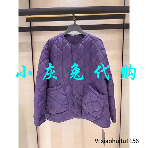 小灰兔正品代购新雪丽紫色棉服