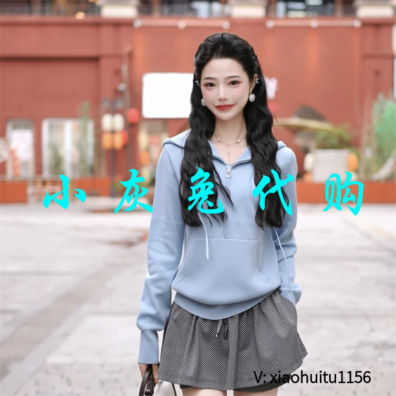 A家正品代购连帽针织卫衣上衣