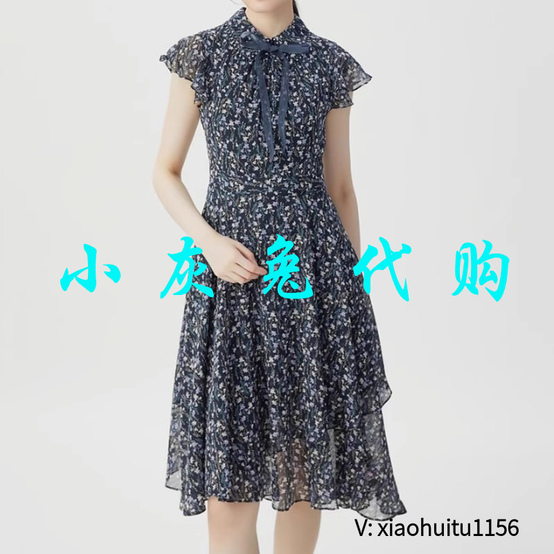 小灰兔正品代购碎花短袖连衣裙