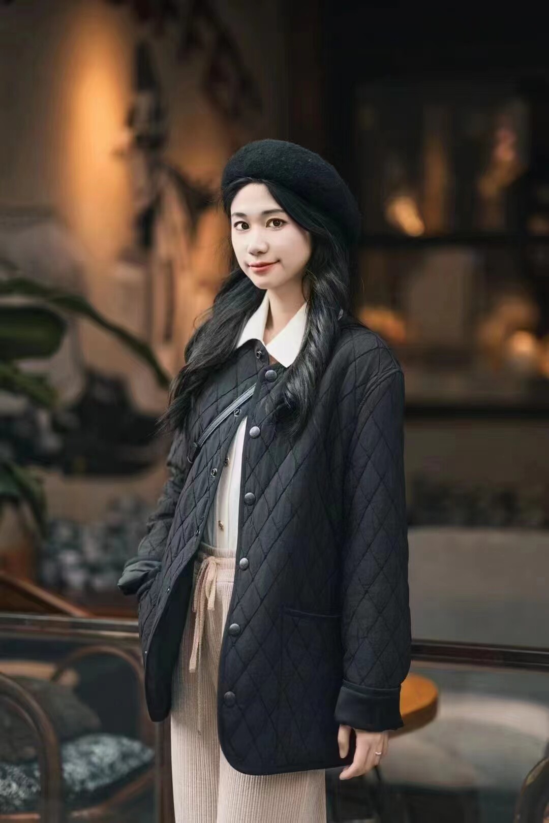 小灰兔正品代购菱格棉服