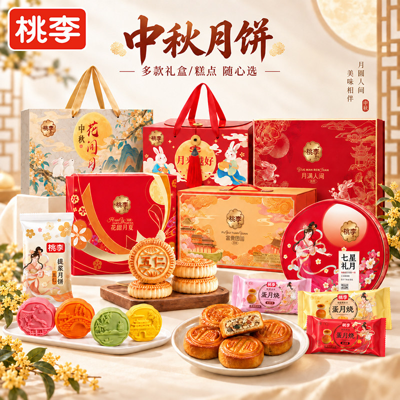 桃李中秋提浆月饼礼盒合集任选