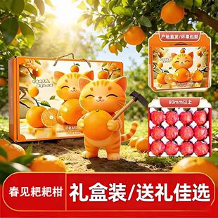 四川春见耙耙柑新鲜橘子年货节春节送礼礼盒装整箱5斤