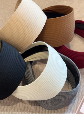 艺术生发箍宽边发带发卡新款发饰头饰高颅顶头箍显脸小时尚高级感