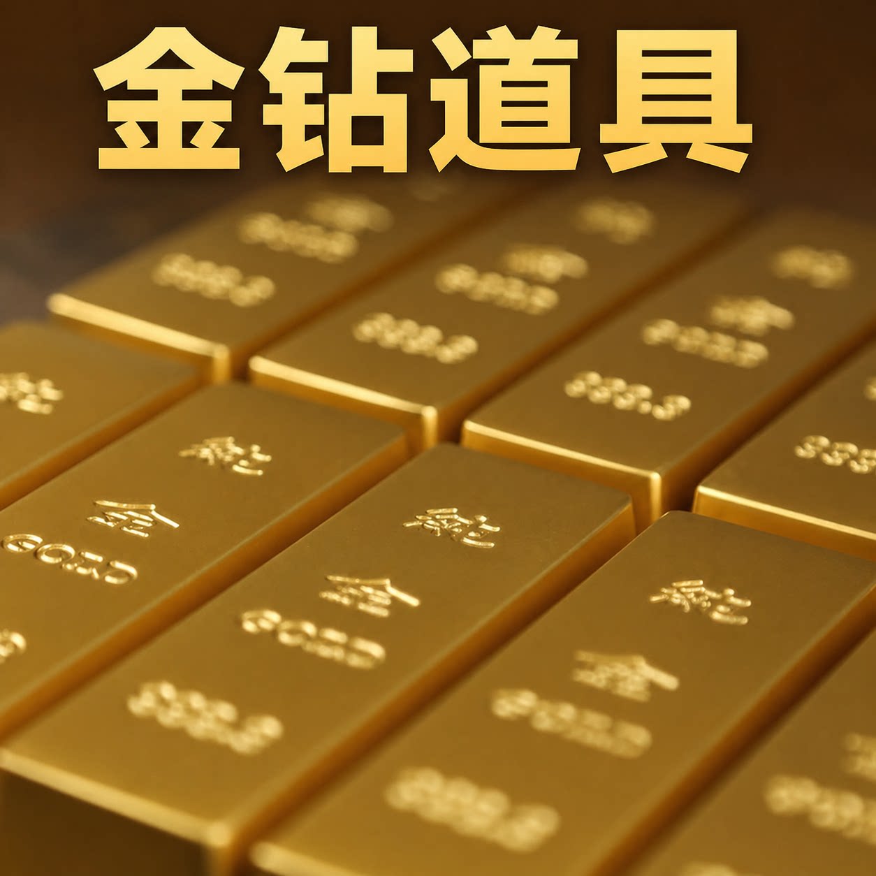 假金条仿真道具活动金砖块空心摆图片