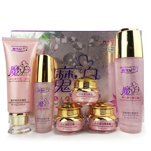 丹雪尼兰魔立白五件套装正品抗皱美容去斑霜魔力白晶致莹白化妆品