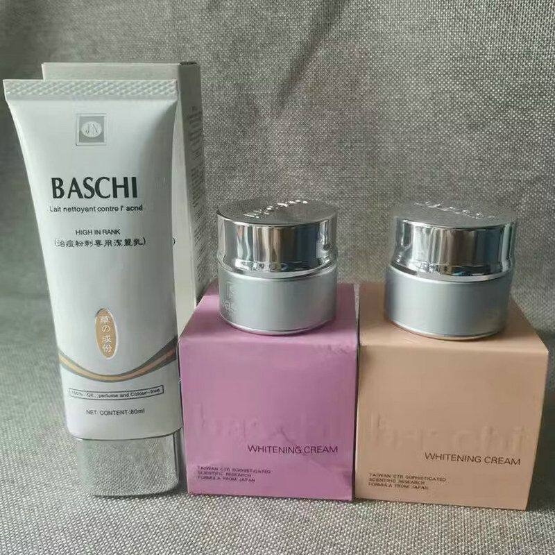 原装第三代台湾柏芝化妆品Baschi日霜晚霜美容白雪修护祛黄面霜