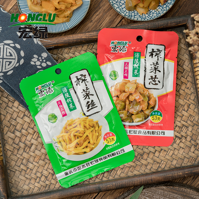 宏绿53g小袋装早餐配粥榨菜丝