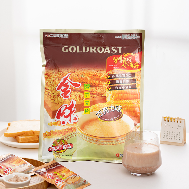 金味巧克力味营养麦片600g谷物早...