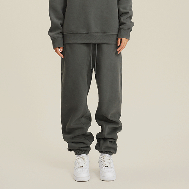 长裤运动卫裤加绒束脚美式