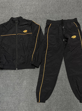 Syna World美式街头刺绣字母风衣夹克Drill男女运动休闲长裤套装