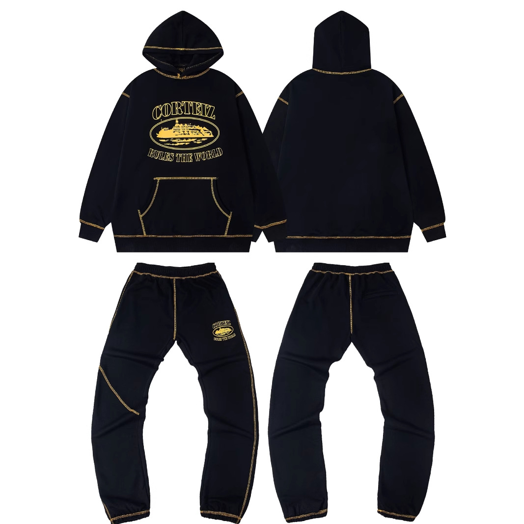 Corteiz恶魔岛卫衣潮套装欧美明星同款UKDRIPDRILL 嘻哈说唱街头