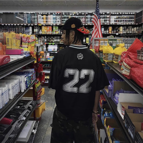 Broken Planet 网眼刺绣22号印花美式高街宽松运动休闲短袖T恤潮