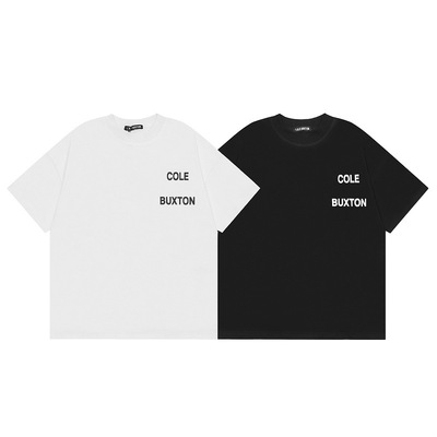 外贸COLE BUXTON简易休闲字母短袖T恤夏季大码宽松流行半袖男
