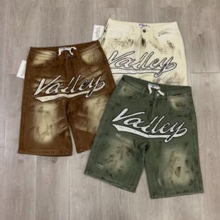 Vale Valley Forever SKITTLES JORTS Jean Shorts烫钻牛仔短裤潮