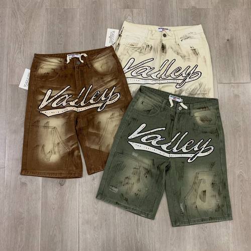 Vale Valley Forever SKITTLES JORTS Jean Shorts烫钻牛仔短裤潮