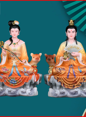 黄姑娘黄天霸黄天刚黄天龙摆件