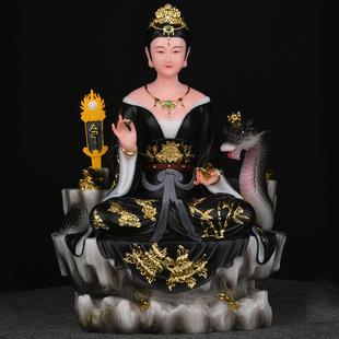 黑衣莽仙娘娘蟒家太奶神像真身蟒蛇柳黑金蟒家太奶白衣彩绘令牌坐