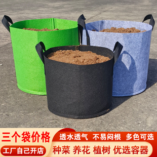 彩色种植袋热卖 加厚植树袋无纺布美植袋家庭阳台营养钵楼顶养花盆